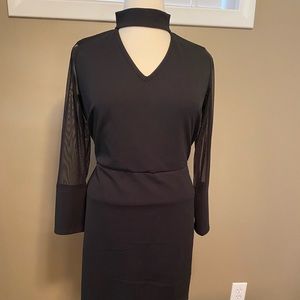 Sexy, black midi dress